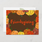 Friendsgiving Thanksgiving Holiday Card Briefkaart (Voorkant / Achterkant)