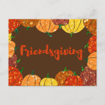 Friendsgiving Thanksgiving Holiday Card