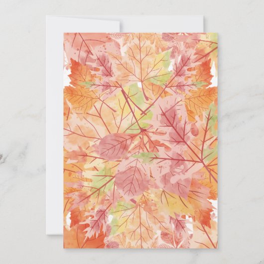 Friendsgiving Thanksgiving Innodiging Kaart (Achterkant)