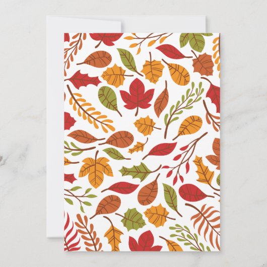 Friendsgiving Thanksgiving Innodiging Kaart (Achterkant)