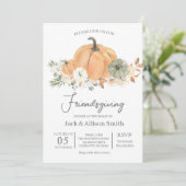 Friendsgiving Thanksgiving Innodiging Kaart (Staand voorkant)
