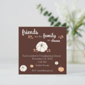 Friendsgiving Thanksgiving Kaart (Staand voorkant)