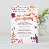 Friendsgiving Thanksgiving Kaart (Staand voorkant)