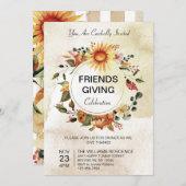 Friendsgiving Thanksgiving najaar zon Kaart (Voorkant / Achterkant)