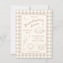 Friendsgiving Thanksgiving Neutraal esthetisch