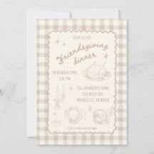 Friendsgiving Thanksgiving Neutraal esthetisch