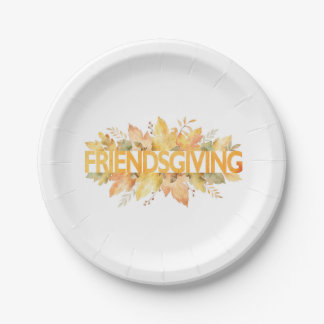 Friendsgiving Thanksgiving Paper Borden Papieren Bordje