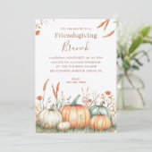 Friendsgiving Thanksgiving Party Kaart (Staand voorkant)