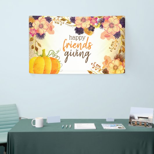 Friendsgiving-Thanksgiving Spandoek (Beurs)