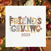 Friendsgiving Thanksgiving Themed Year Servet