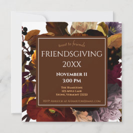 Friendsgiving Thanksgiving Uitnodiging