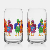 Friendsgiving Turkey Soda Glass Blikvorm Glas (Rechts)