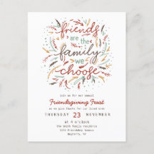 Friendsgiving Typography Thanksgiving Dinner