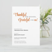 Friendsgiving Uitnodiging (Staand voorkant)