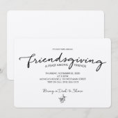 Friendsgiving Uitnodiging (Voorkant / Achterkant)
