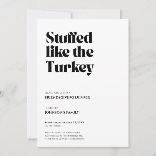 Friendsgiving Uitnodiging (Voorkant)