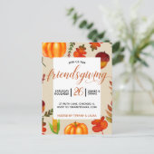 Friendsgiving Uitnodiging Briefkaart (Staand voorkant)