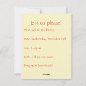 Friendsgiving-uitnodiging| Zonnebloemen Feestdagenkaart (Achterkant)