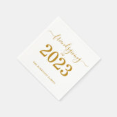 Friendsgiving van 2023 Gold Script Thanksgiving Servet (Hoek)