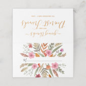 FRIENDSGIVING WATERVERF HERFST GEBLADERTE PLAATS K PLAATSKAARTJE (Buitenkant ongevouwen)