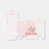 Friendsgiving Waterverf Pumpkin Peony Hartelijk da Bedankdoosjes (Uitgevouwen)