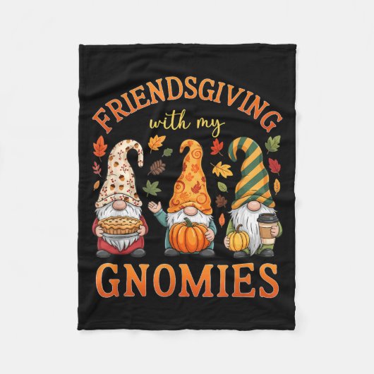 Friendsgiving With My Gnomies Friends Thanksgiving Fleece Deken (Voorkant)