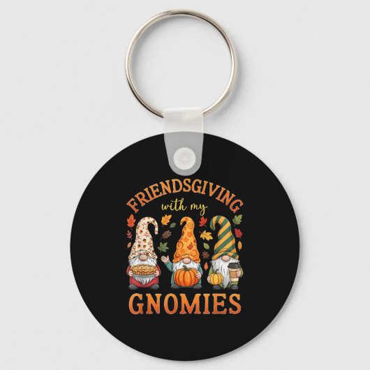 Friendsgiving With My Gnomies Friends Thanksgiving Sleutelhanger (Voorkant)