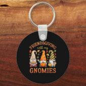 Friendsgiving With My Gnomies Friends Thanksgiving Sleutelhanger (Voorkant)