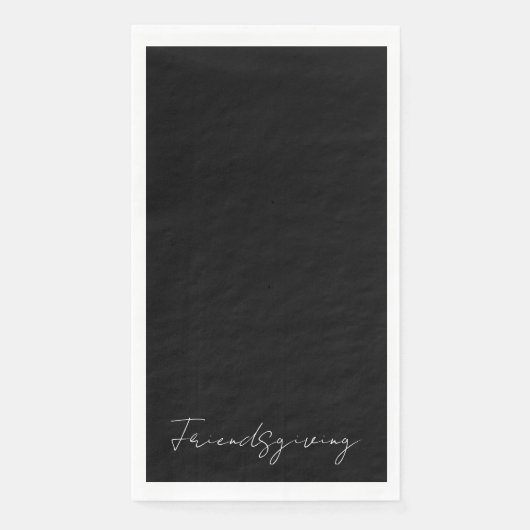 Friendsgiving Zwart Servet (Voorkant)