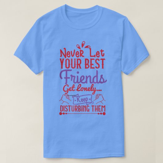 Friendship 2 Best Two Bff Friends Bestie Day Quote T-shirt (Design voorkant)
