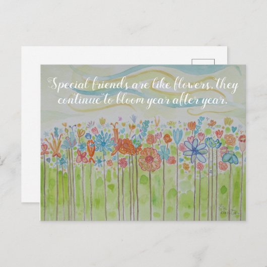 Friendship Appreciation Briefkaart (Voorkant / Achterkant)