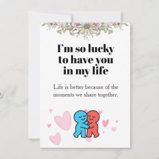 Friendship Appreciation Card / Thank You Card Feestdagenkaart