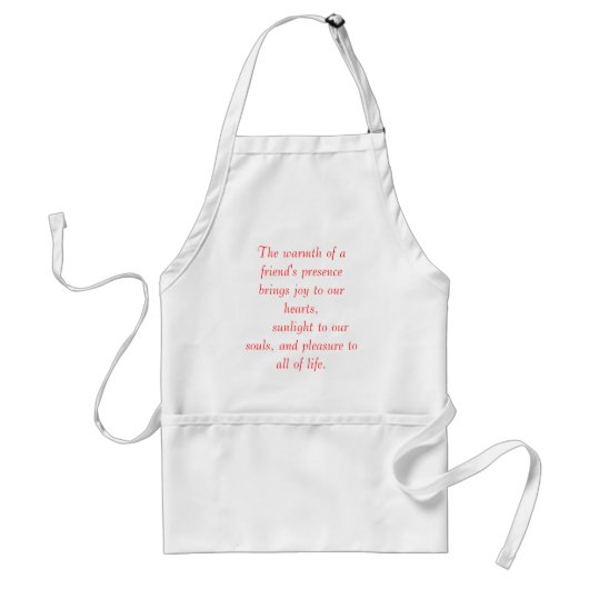 Friendship Apron Standaard Schort (Voorkant)