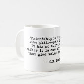 Friendship Best Friend CS Lewis Quote Koffiemok (Voorkant links)