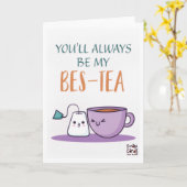 Friendship - Bestie Funny Kaart (Gele Bloem)