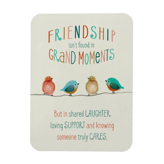 Friendship Birds Shared Laughter and Support  Magneet (Verticaal)