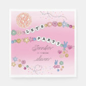 Friendship Bracelet Girl Jewelry Birthday Party Servet (Voorkant)