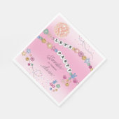 Friendship Bracelet Girl Jewelry Birthday Party Servet (Hoek)