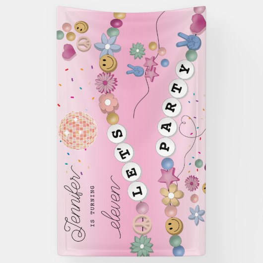 Friendship Bracelet Girl Jewelry Birthday Party Spandoek (Verticaal)