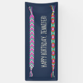 Friendship Bracelets on Navy Blue Personalized Ban Spandoek (Verticaal)