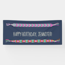 Friendship Bracelets on Navy Blue Personalized Ban Spandoek