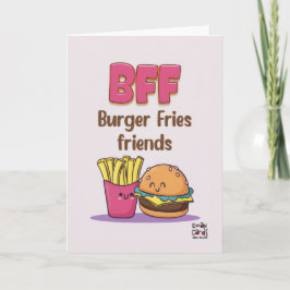 Friendship - Burger Fries Friends Kaart