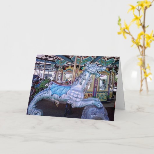 FRIENDSHIP CAROUSEL DRAGON KAART (Gele Bloem)