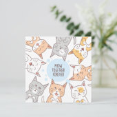 Friendship Cats Feestdagenkaart (Staand voorkant)