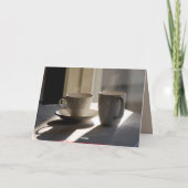 Friendship Coffee Cups Wenskaart Kaart (Achterkant)