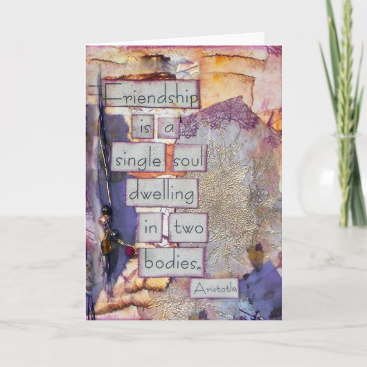 Friendship Collage | Vriendschap is één enkele bro Kaart (Voorkant)