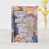 Friendship Collage | Vriendschap is één enkele bro Kaart (Gele Bloem)