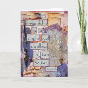 Friendship Collage   Vriendschap is één enkele bro Kaart