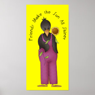 Friendship Crow Poster