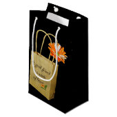 Friendship Daisy in Paper Bag Klein Cadeauzakje (Voorkant Gekanteld)
